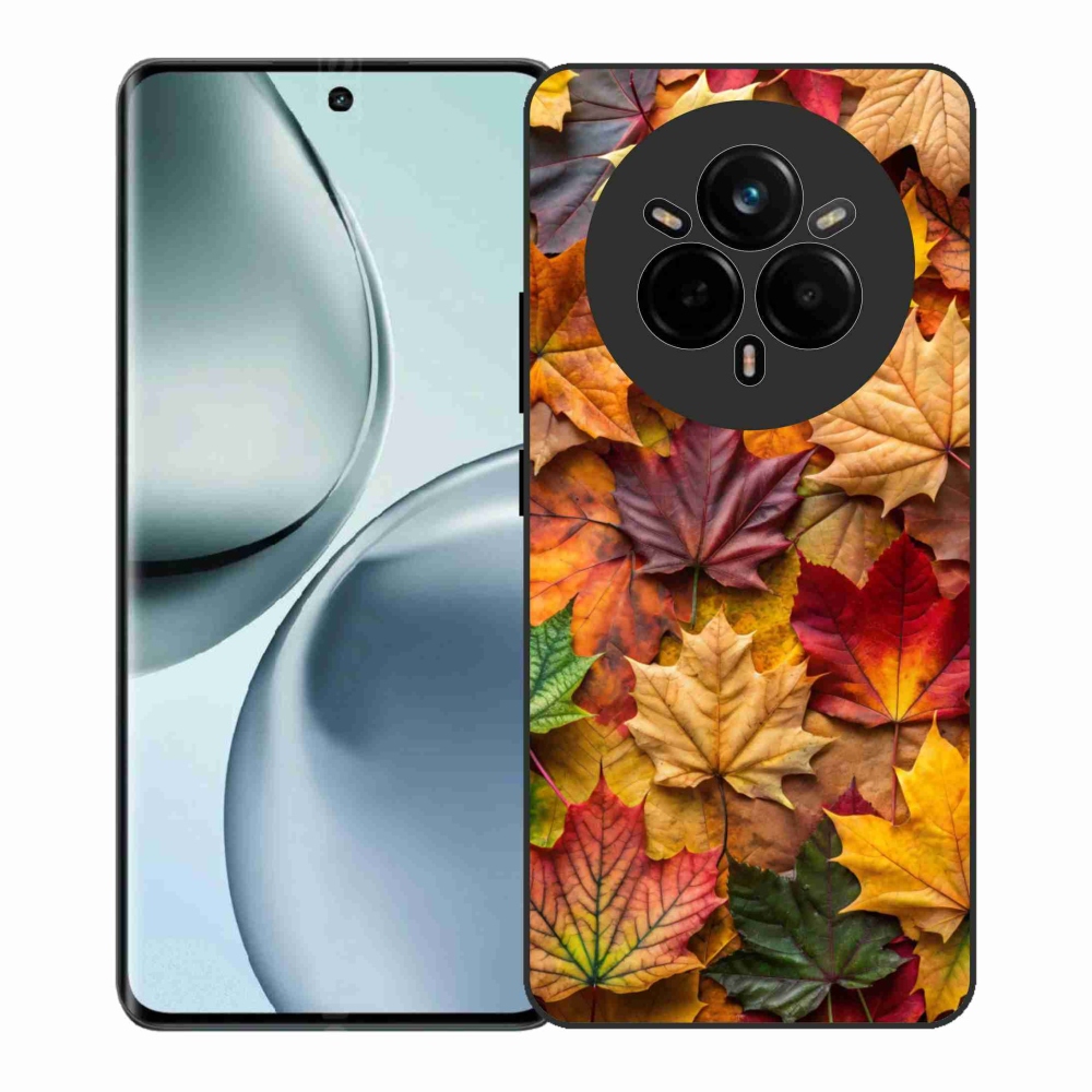 Gél borítás mmCase a Realme 14 Pro+ 5G számára - juharlevelek 2