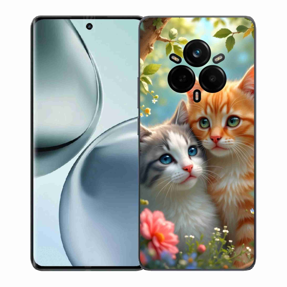 Gél borítás mmCase a Realme 14 Pro+ 5G számára - cat love 2