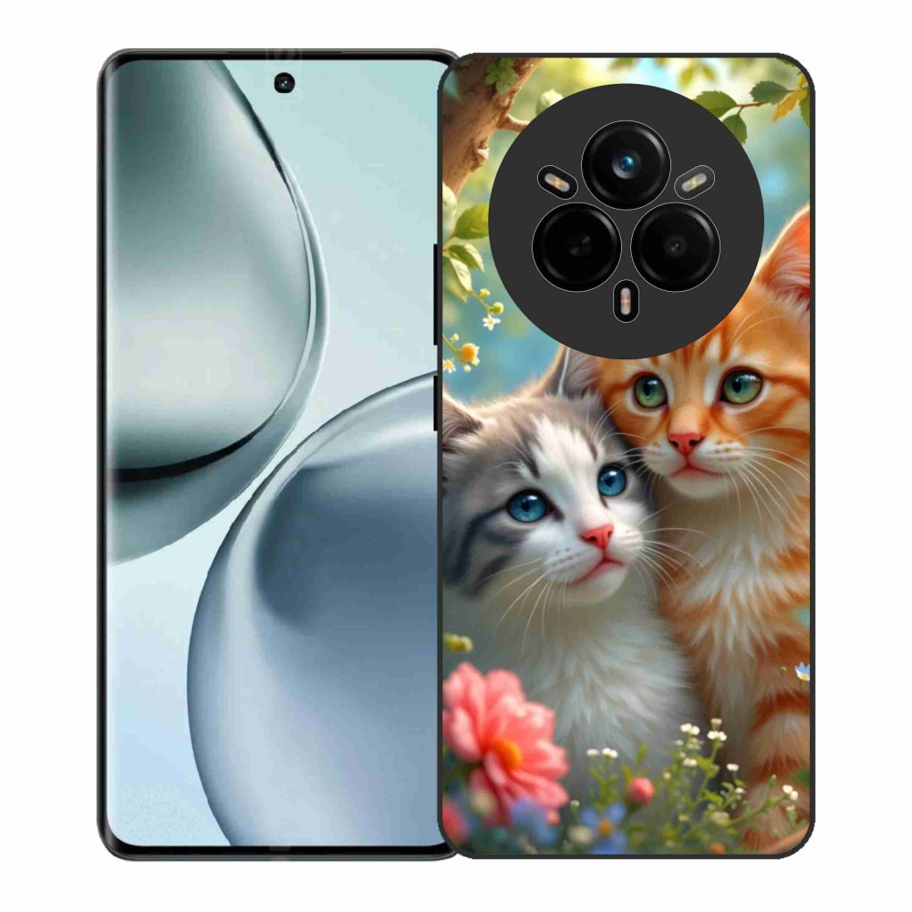 Gél borítás mmCase a Realme 14 Pro+ 5G számára - cat love 2