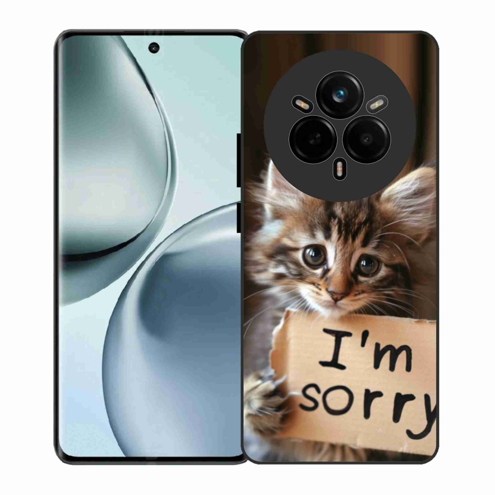 Gél borítás mmCase a Realme 14 Pro 5G számára - Cat's Excuse (Macska mentsége)