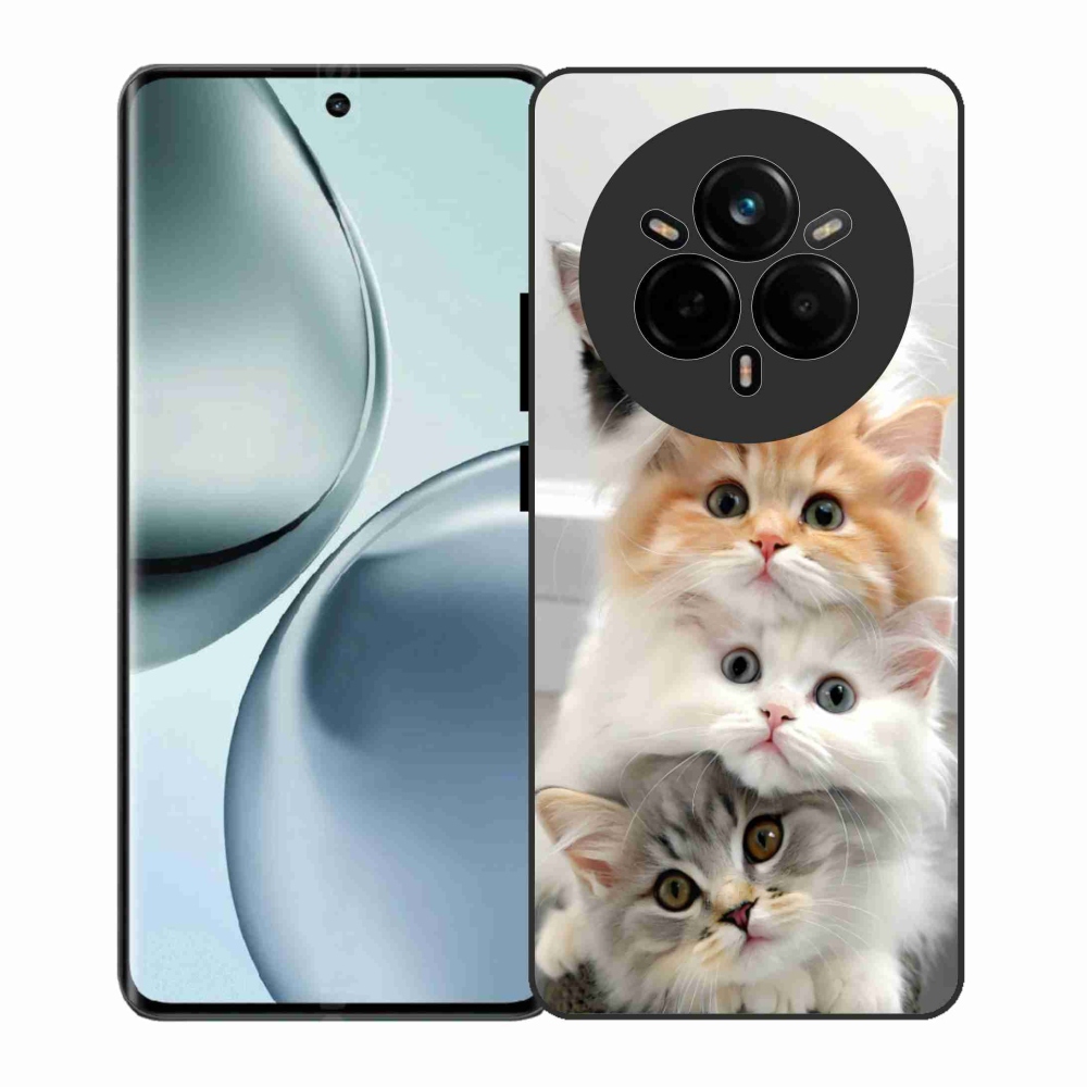 Gél borítás mmCase a Realme 14 Pro 5G számára - macskacsokor