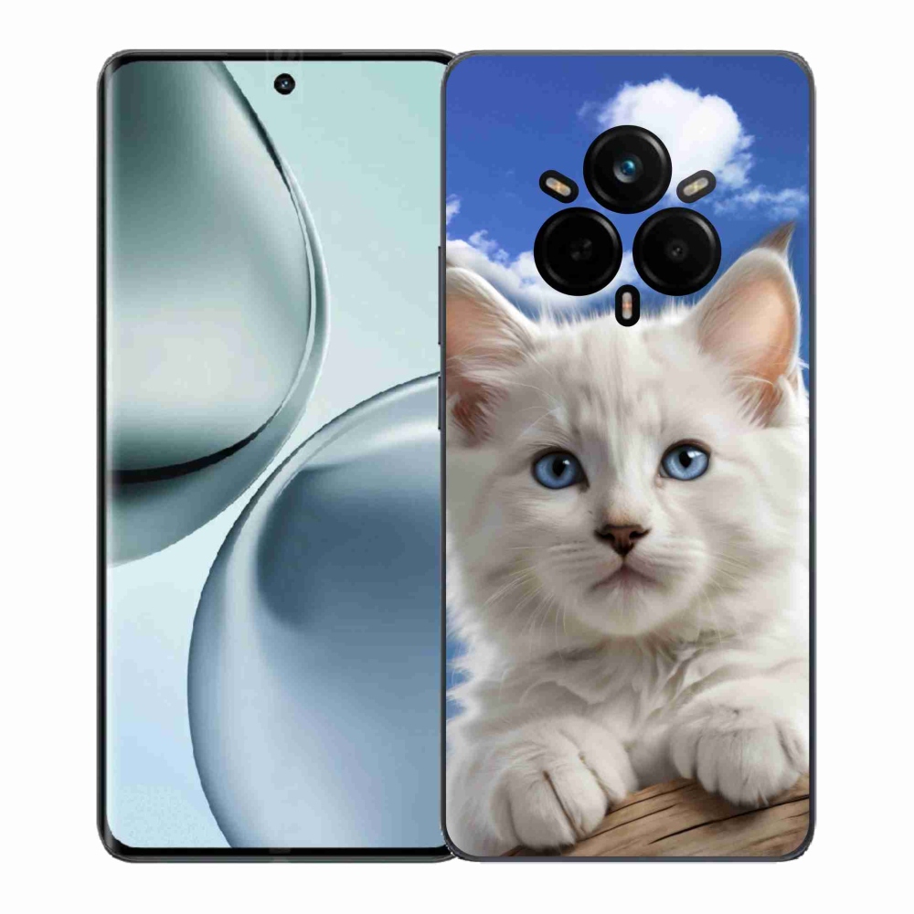 mmCase gél tok a Realme 14 Pro+ 5G-hez – cica és felhők