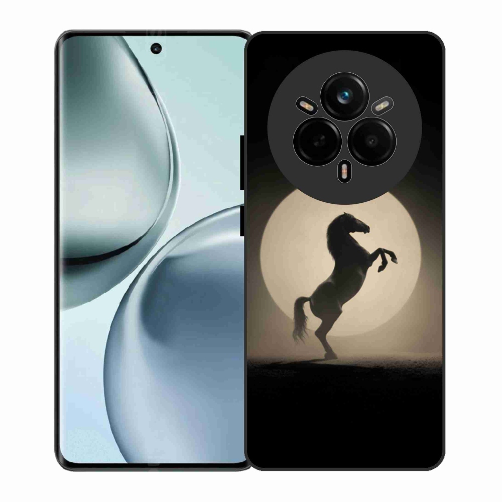 Gél borítás mmCase a Realme 14 Pro 5G számára - ló sziluettben