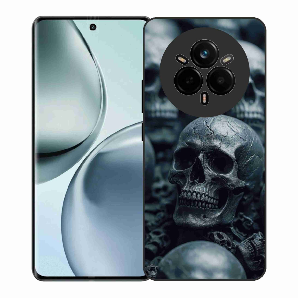 Zselés borítás mmCase a Realme 14 Pro+ 5G készülékhez - koponya 2