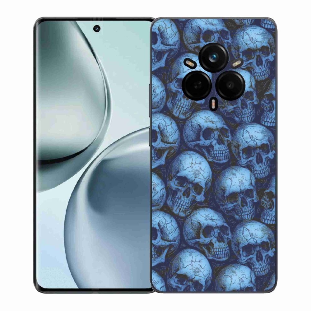 Gél borítás mmCase a Realme 14 Pro 5G készülékhez - koponyák
