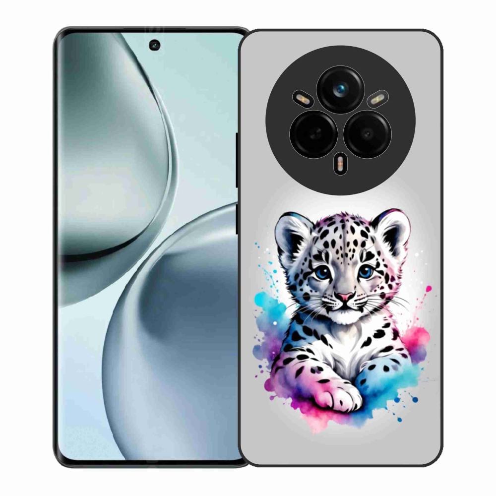 Gél borítás mmCase a Realme 14 Pro+ 5G - leopárd kölyök számára