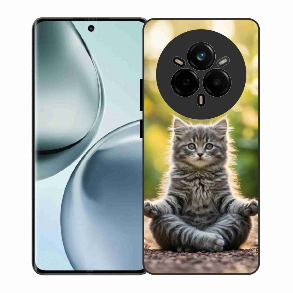 Gél borítás mmCase a Realme 14 Pro 5G készülékhez - meditáló cica