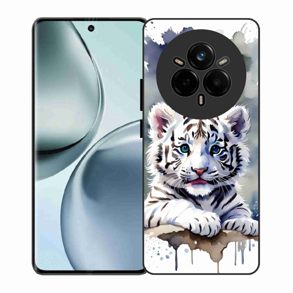 Gél borítás mmCase a Realme 14 Pro 5G készülékhez - fehér tigriskölyök
