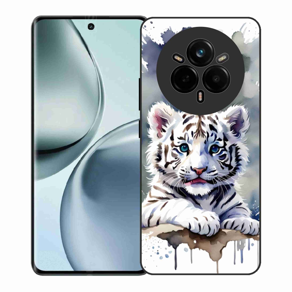 mmCase zselés borító a Realme 14 Pro+ 5G készülékhez - Fehér tigriskölyök