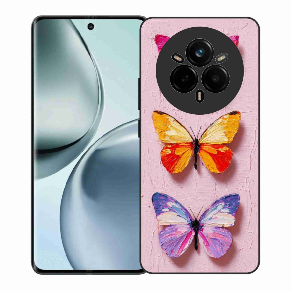 Gél borítás mmCase a Realme 14 Pro+ 5G számára - pillangó szentháromság