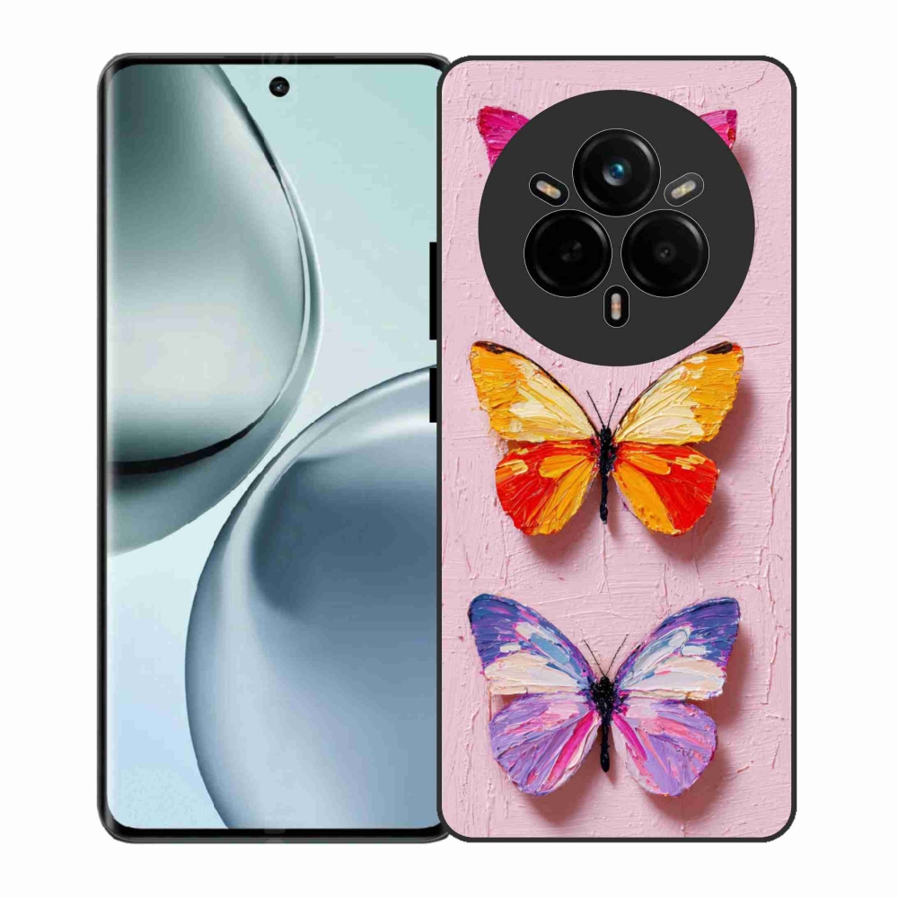 Gél borítás mmCase a Realme 14 Pro 5G számára - pillangó szentháromság