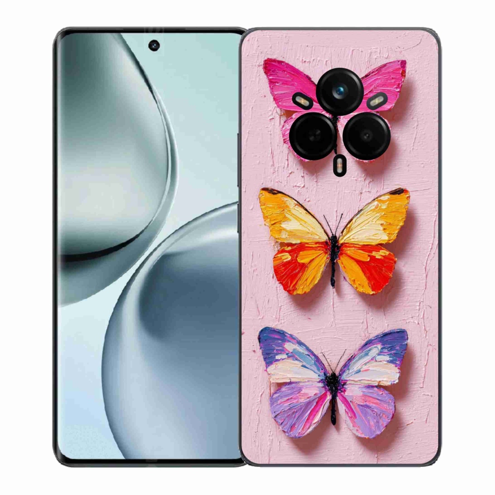 Gél borítás mmCase a Realme 14 Pro 5G számára - pillangó szentháromság