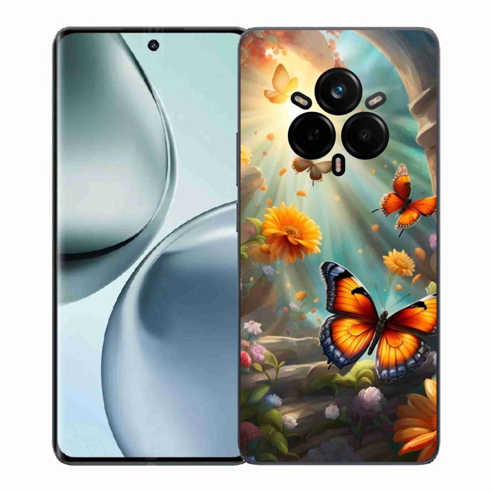 Gél borítás mmCase a Realme 14 Pro 5G készülékhez - pillangókert 2