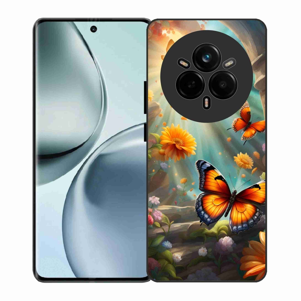 Gél borítás mmCase a Realme 14 Pro 5G készülékhez - pillangókert 2