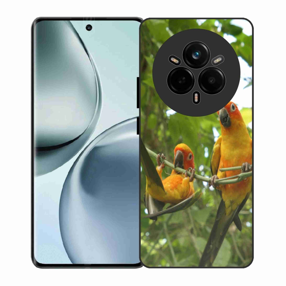 Gél borítás mmCase a Realme 14 Pro 5G számára - papagájok aratingy