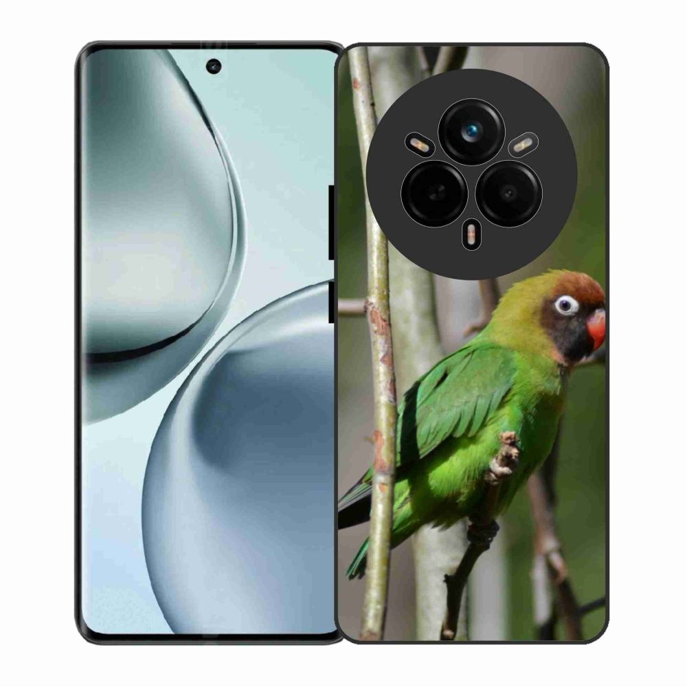 Gél borítás mmCase a Realme 14 Pro 5G számára - papagáj agapornis