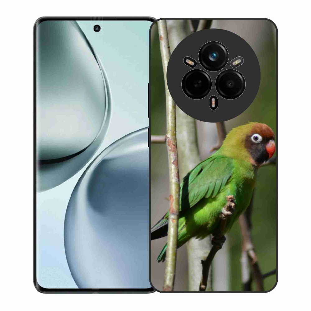Gél borítás mmCase a Realme 14 Pro+ 5G számára - papagáj agapornis