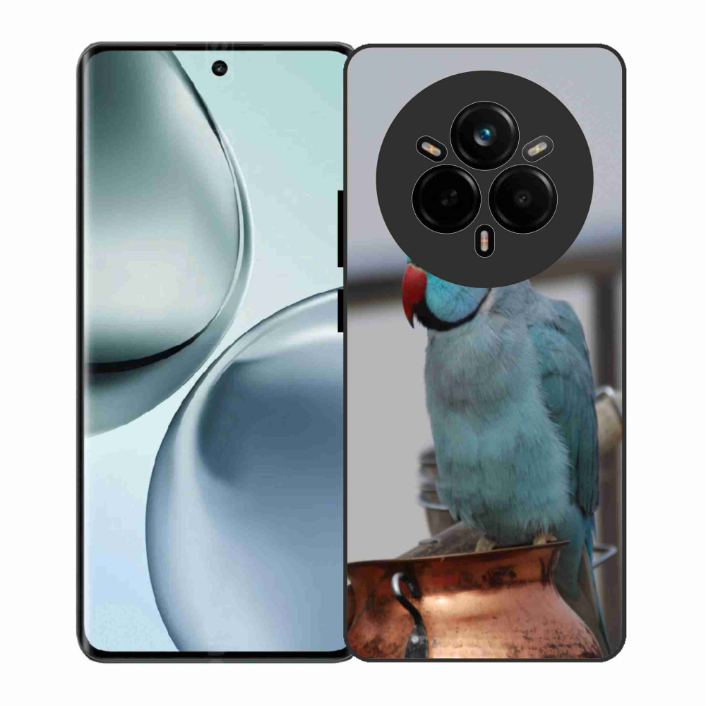 Zselés borítás mmCase a Realme 14 Pro 5G készülékhez - papagáj alexander kék