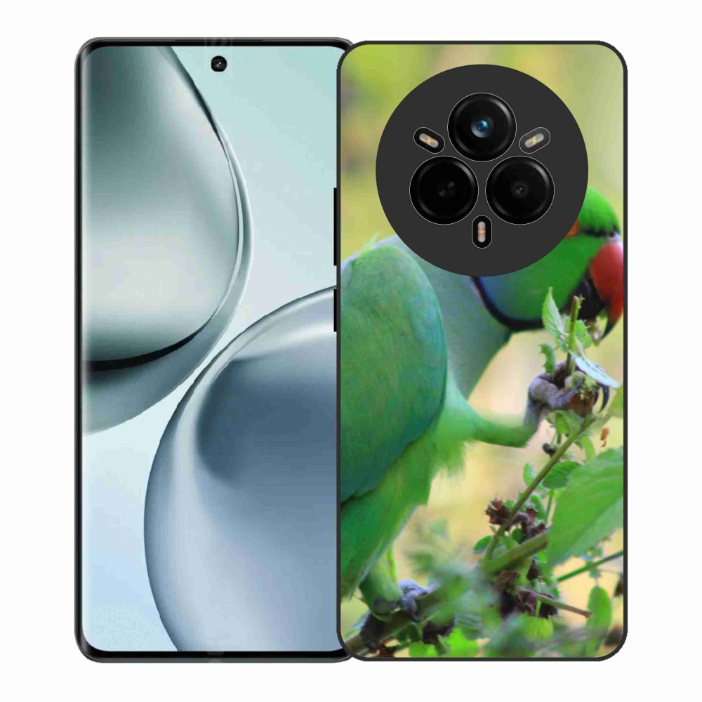 Zselés borítás mmCase a Realme 14 Pro+ 5G készülékhez - papagáj alexandr