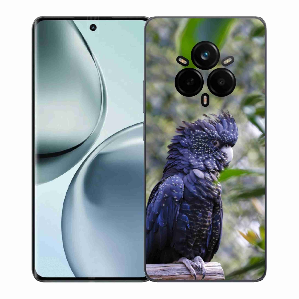 mmCase géltok a Realme 14 Pro+ 5G-hez – fekete kakadu papagáj
