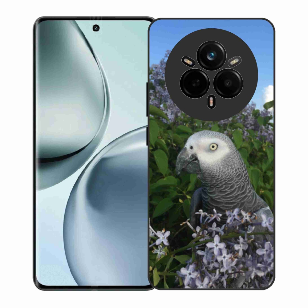 Zselés borítás mmCase a Realme 14 Pro+ 5G készülékhez - papagáj