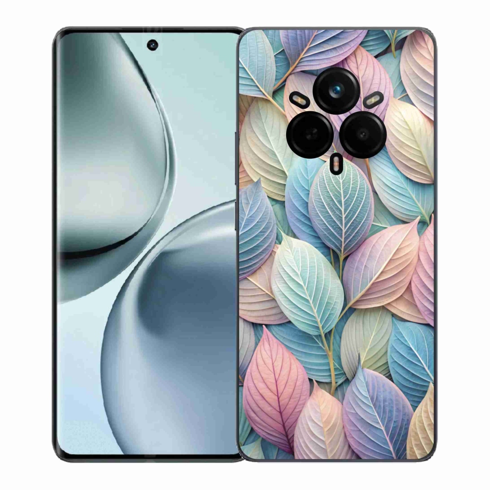 Zselés borító mmCase a Realme 14 Pro 5G készülékhez - pasztell levelek