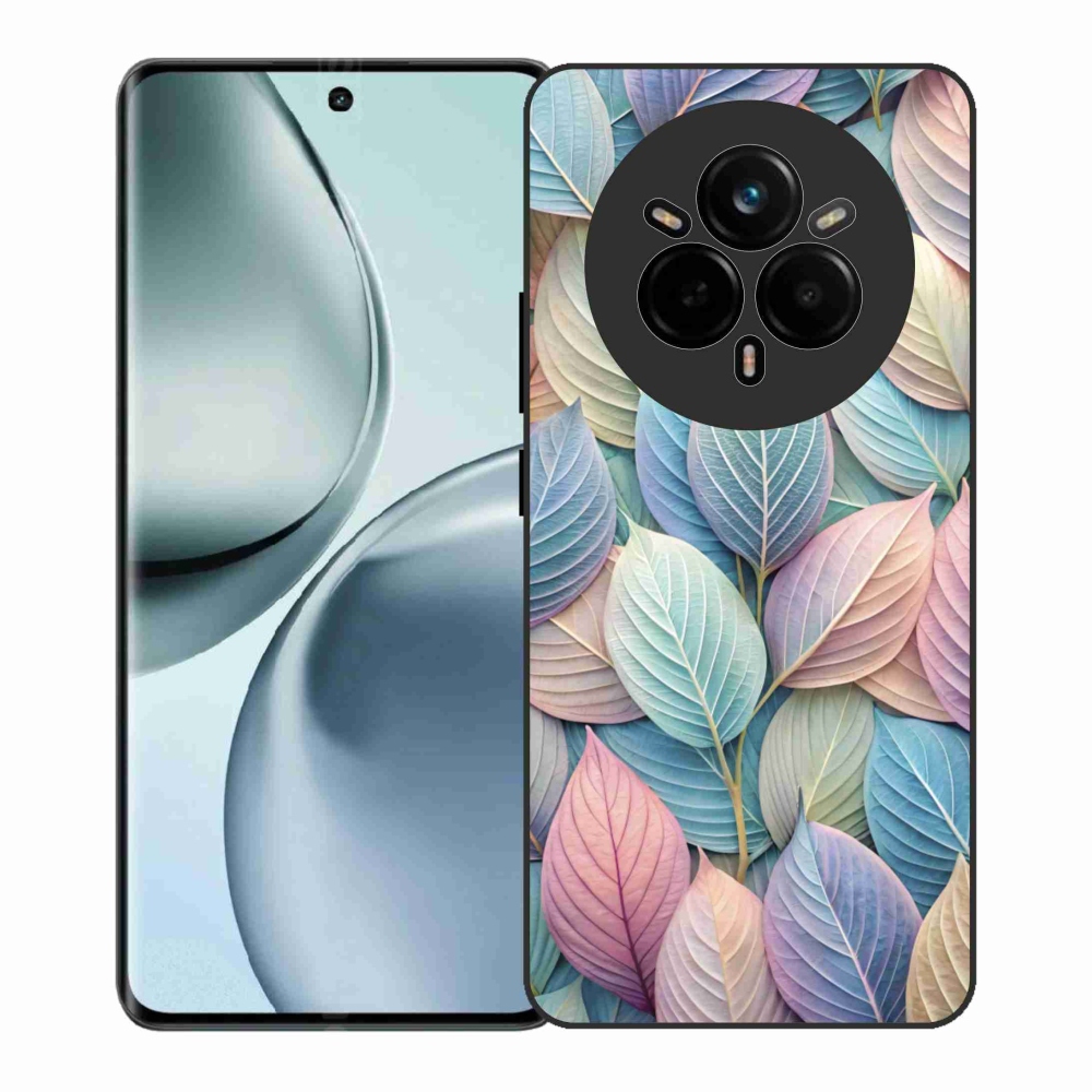 Zselés borító mmCase a Realme 14 Pro+ 5G készülékhez - pasztell levelek