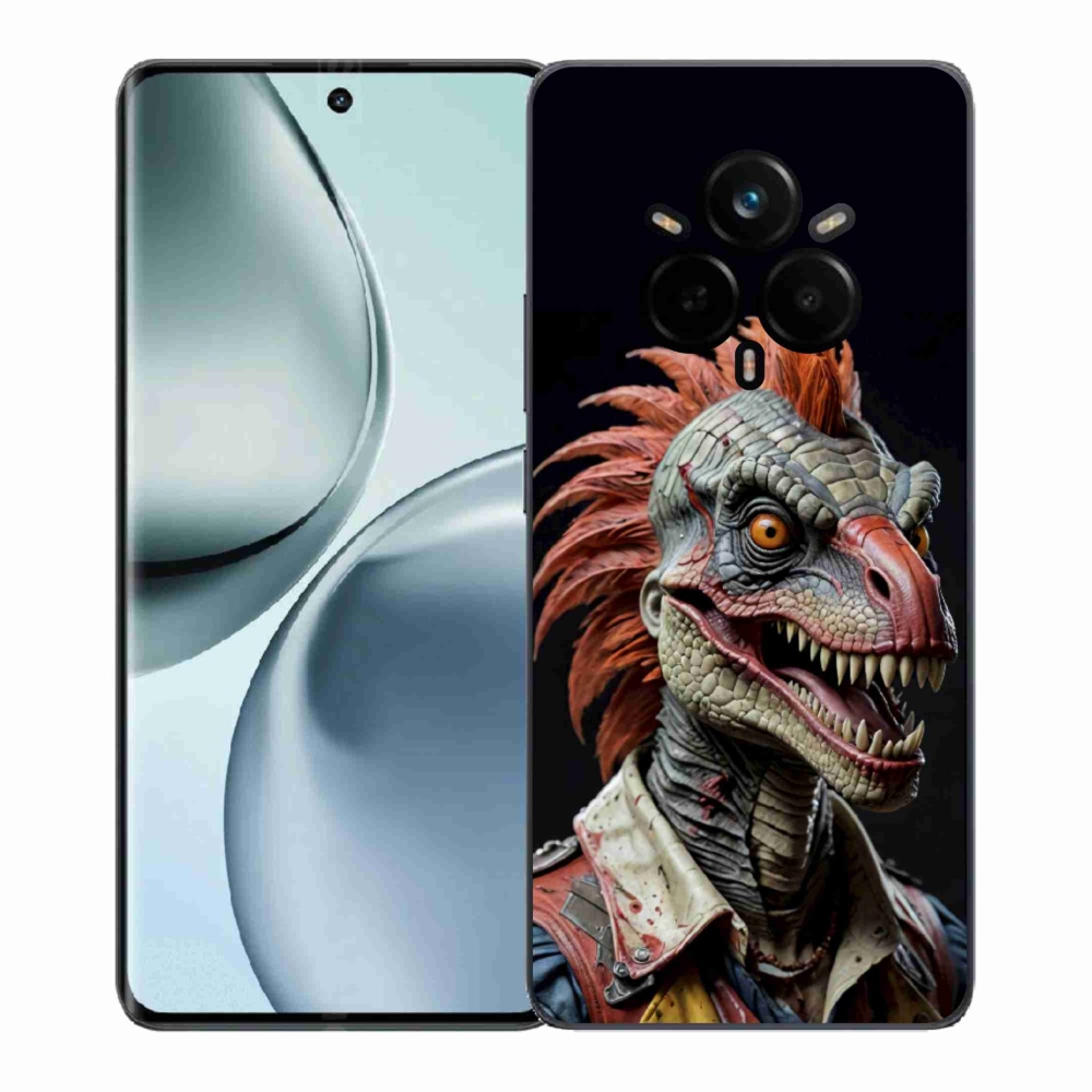 mmCase gélhuzat a Realme 14 Pro+ 5G-hez – punk dinoszaurusz