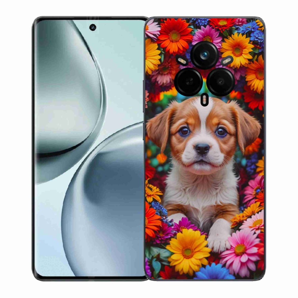 Gél borítás mmCase a Realme 14 Pro 5G számára - aranyos kiskutya