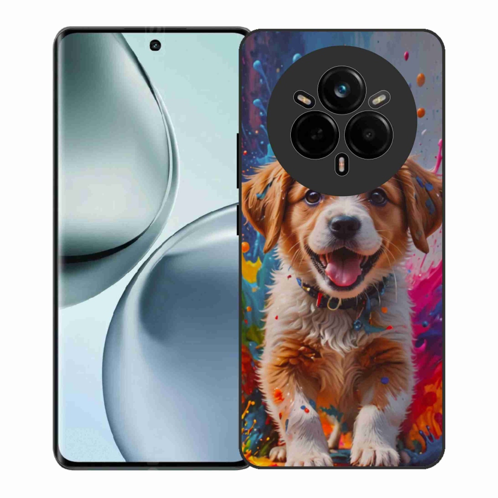 Gél borítás mmCase a Realme 14 Pro+ 5G számára - aranyos kiskutya 3