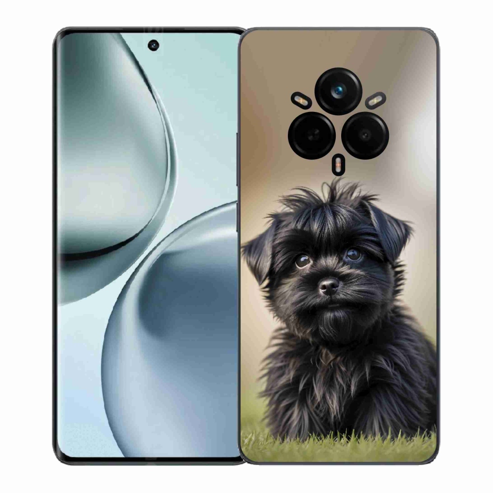 mmCase gél tok a Realme 14 Pro+ 5G-hez – aranyos fekete kutyus