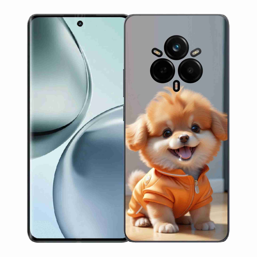 mmCase gél tok a Realme 14 Pro+ 5G-hez – aranyos pomerániai pulóverben