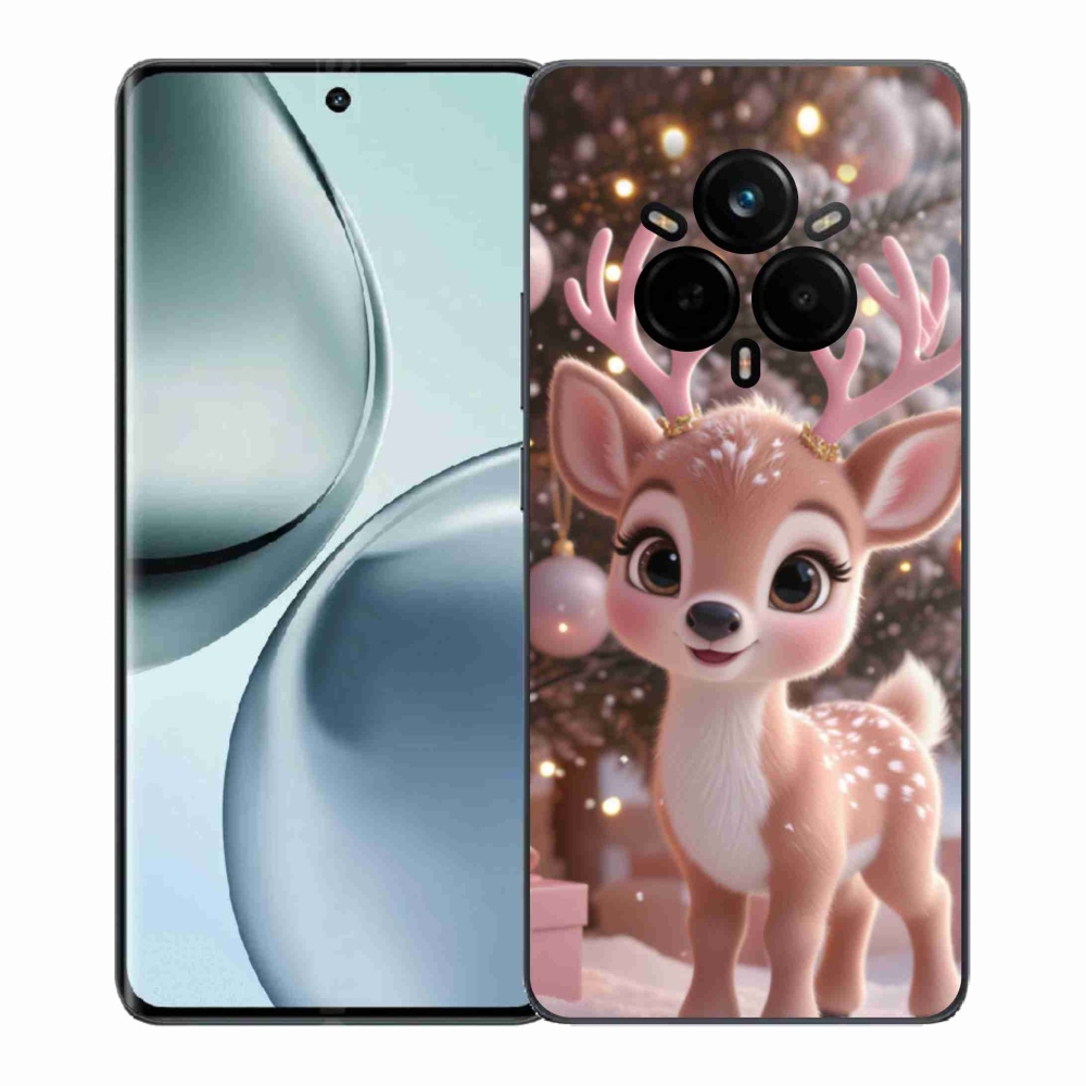 Gél borítás mmCase a Realme 14 Pro 5G számára - aranyos rénszarvas