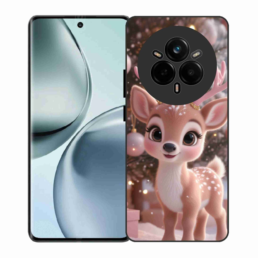Gél borítás mmCase a Realme 14 Pro 5G számára - aranyos rénszarvas