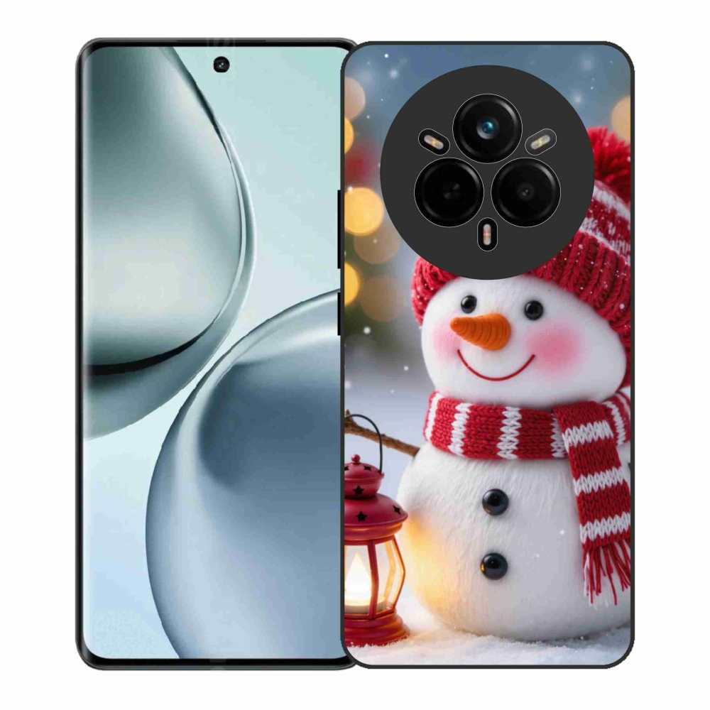Gél borítás mmCase a Realme 14 Pro+ 5G számára - hóember 2