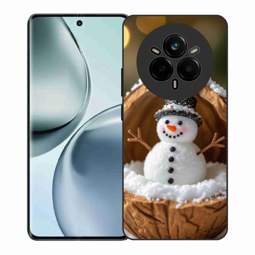 Gél borítás mmCase a Realme 14 Pro+ 5G számára - hóember 4