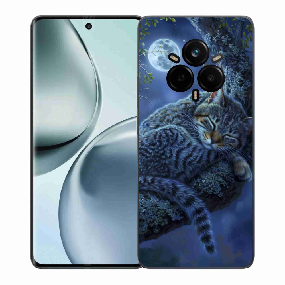 Gél borítás mmCase a Realme 14 Pro+ 5G készülékhez - alvó macska