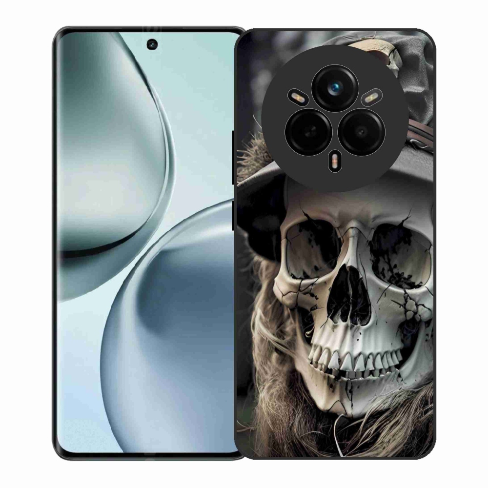 Gél borítás mmCase a Realme 14 Pro+ 5G készülékhez - sötét koponya