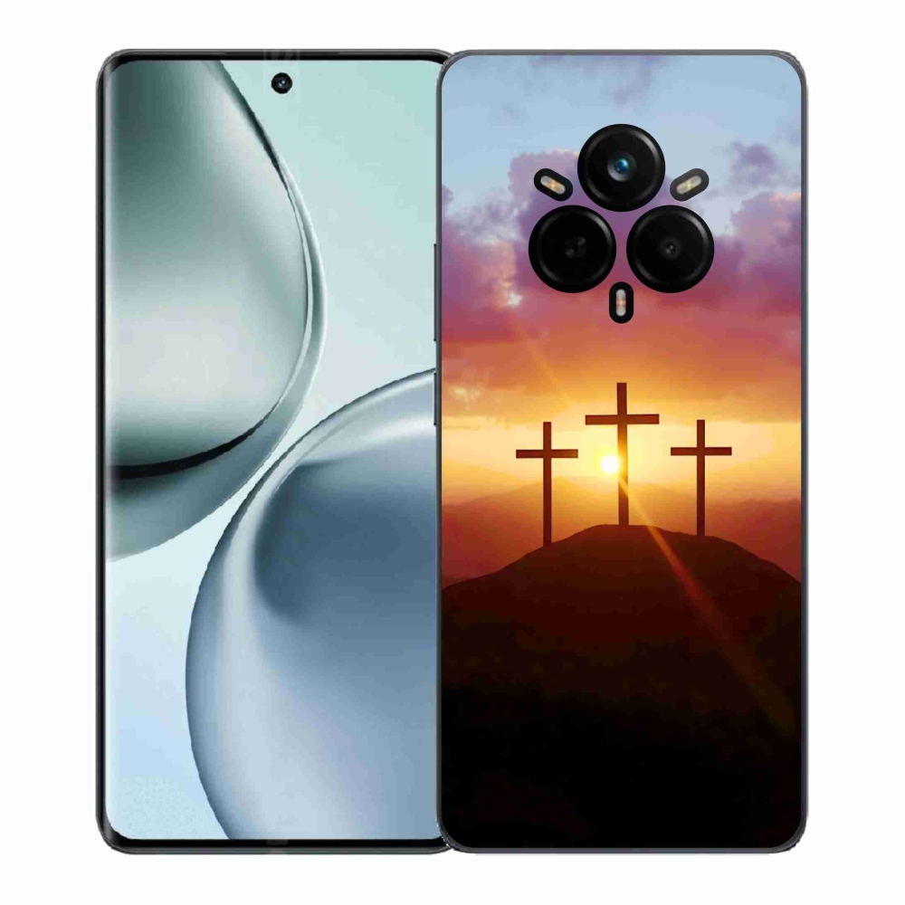 Zselés borítás mmCase a Realme 14 Pro 5G számára - három kereszt