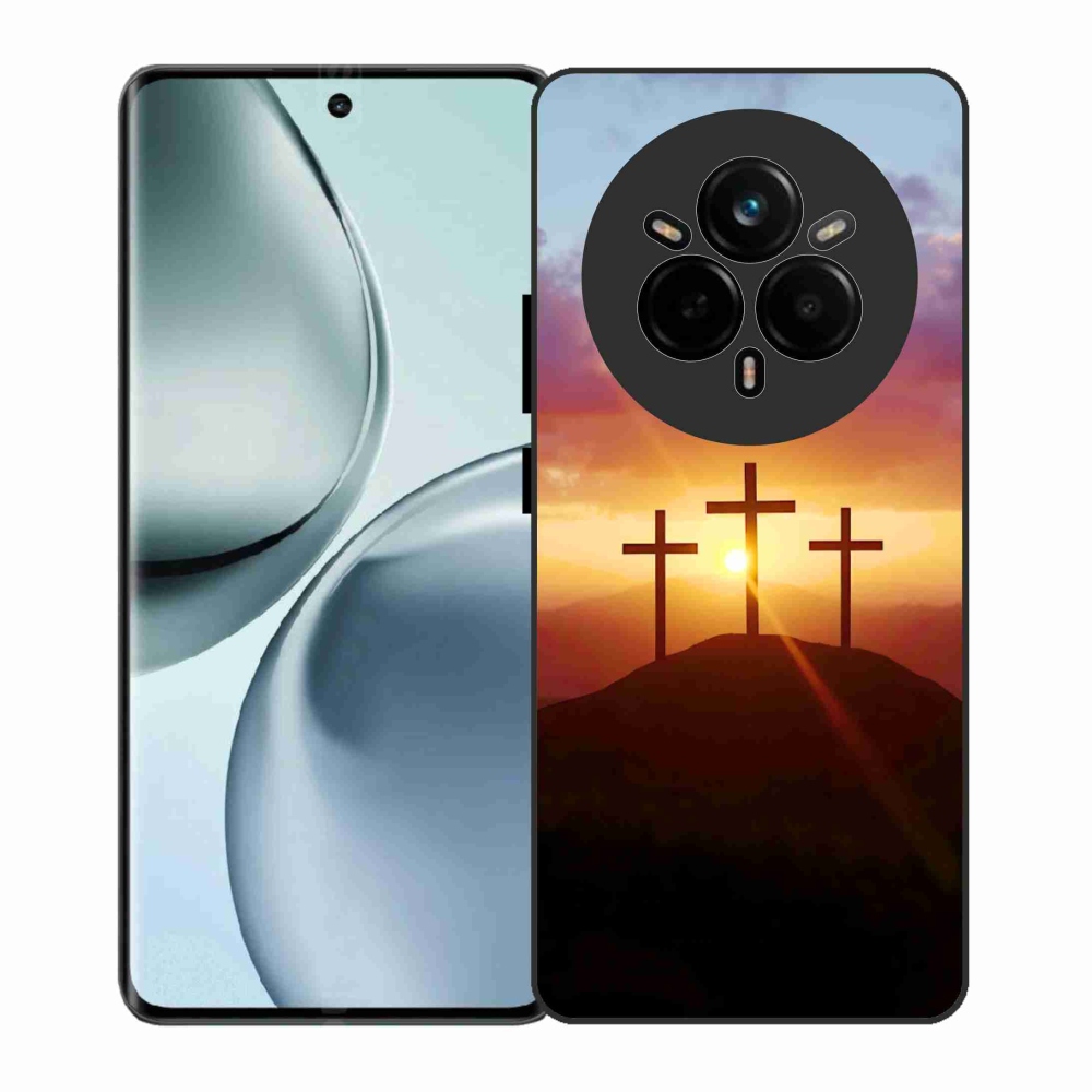 Zselés borítás mmCase a Realme 14 Pro 5G számára - három kereszt