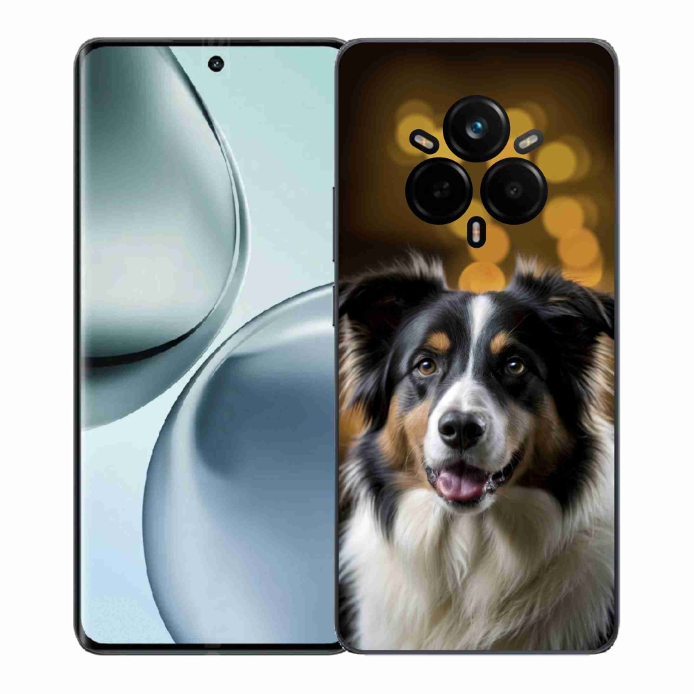 mmCase gél tok a Realme 14 Pro+ 5G-hez – mosolygós ausztrál juhászkutya