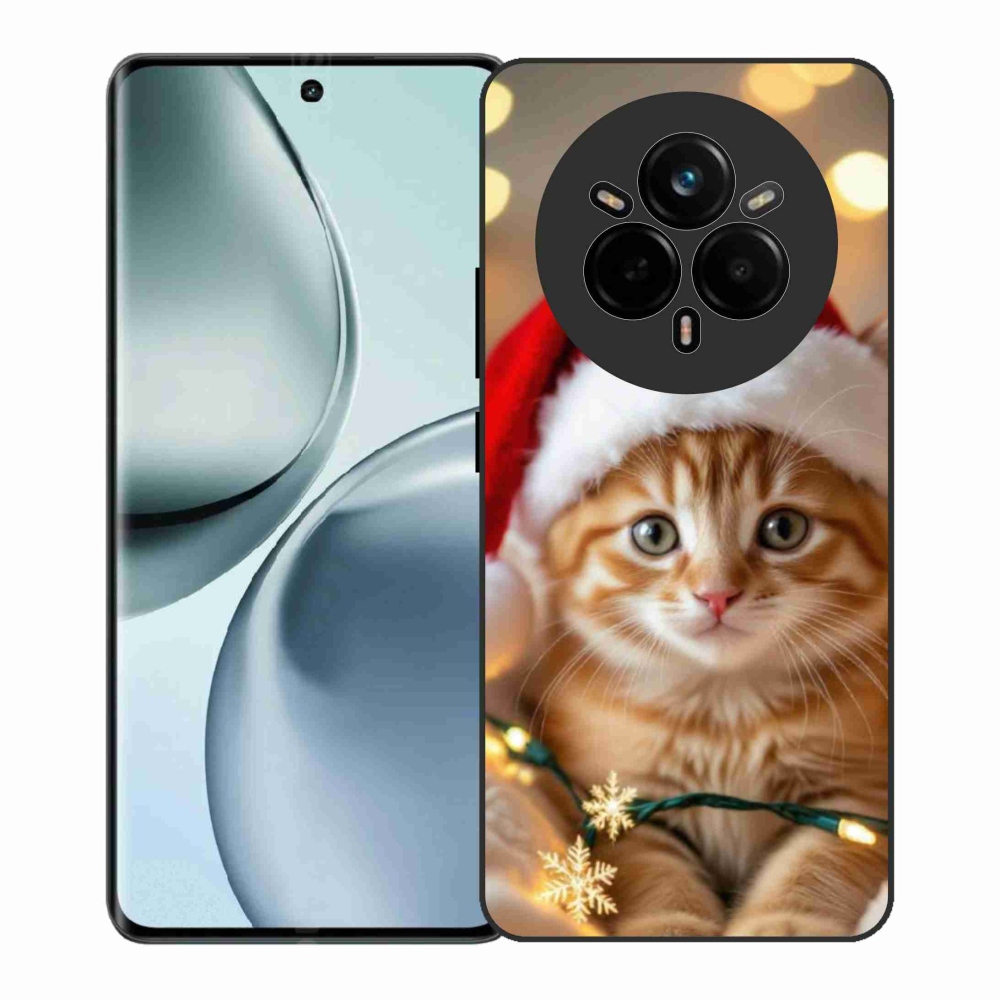 Gél borítás mmCase a Realme 14 Pro+ 5G számára - Karácsonyi cica