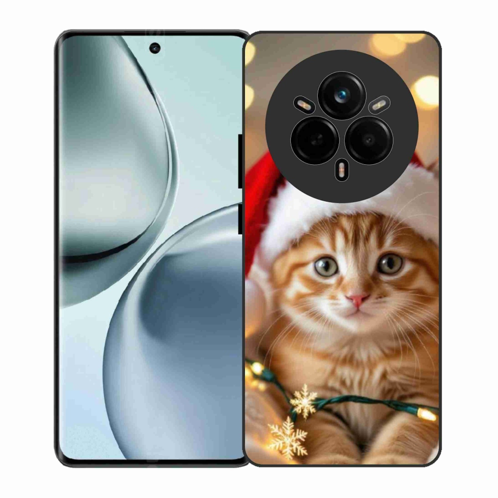 Gél borítás mmCase a Realme 14 Pro 5G készülékhez - Karácsonyi cica