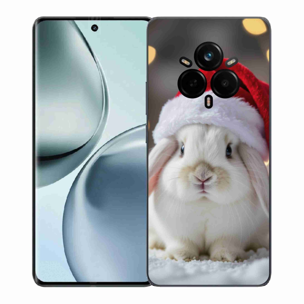 Gél borítás mmCase a Realme 14 Pro 5G számára - Karácsonyi nyúl