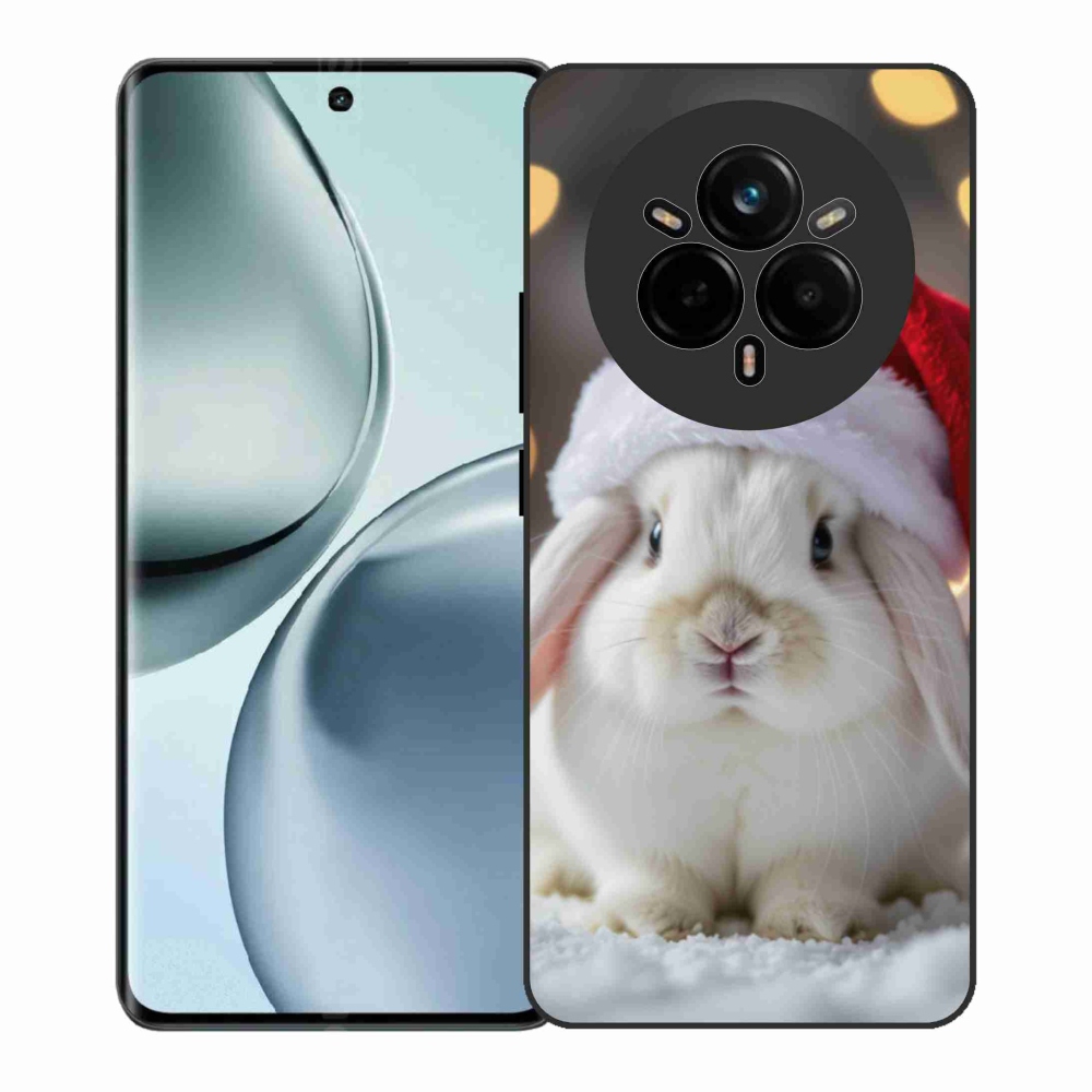 Gél borítás mmCase a Realme 14 Pro+ 5G számára - Karácsonyi nyúl