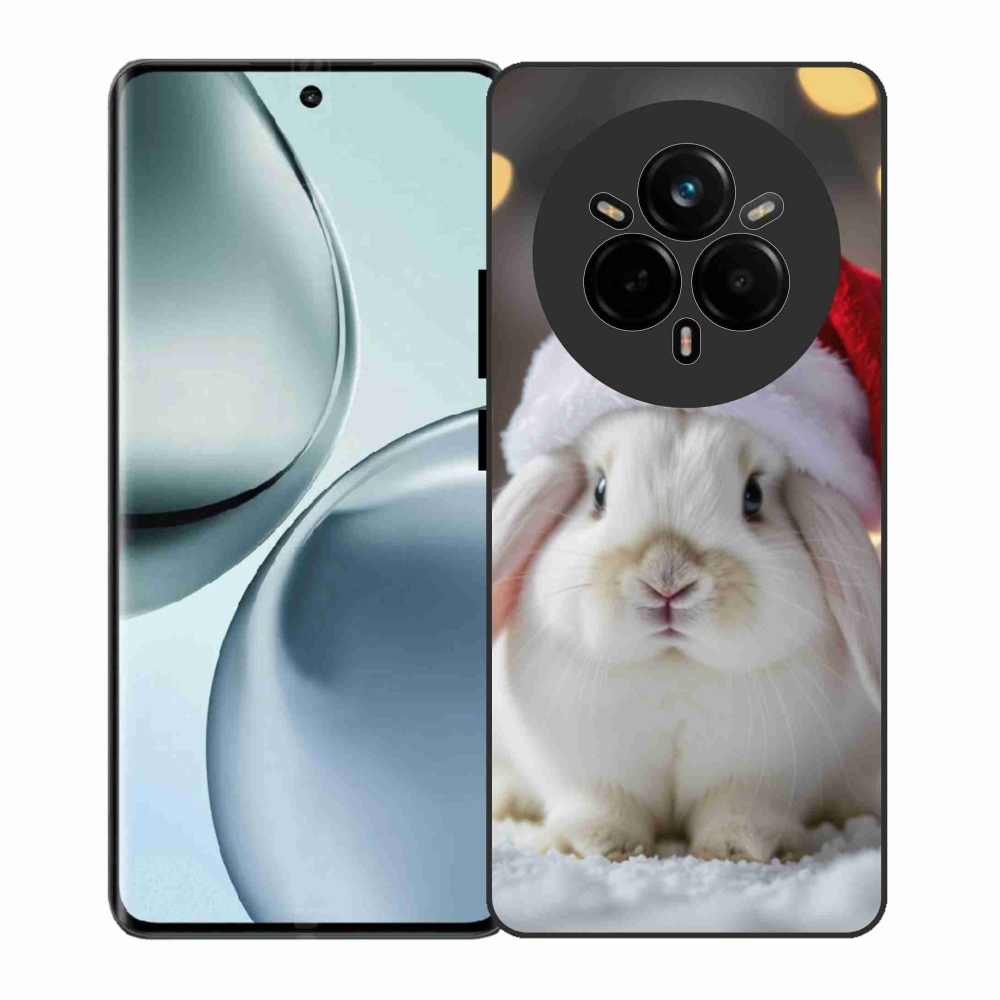Gél borítás mmCase a Realme 14 Pro 5G számára - Karácsonyi nyúl