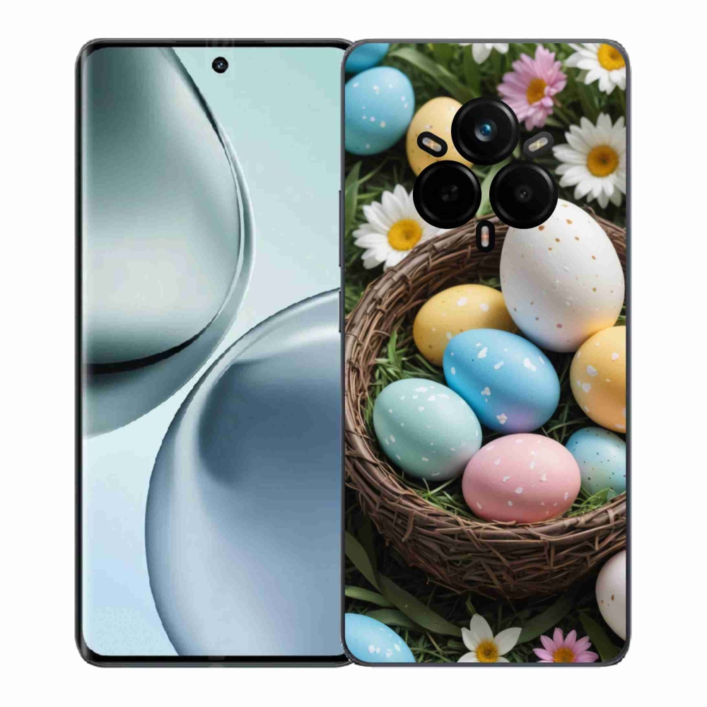 Gél borítás mmCase a Realme 14 Pro 5G számára - Húsvéti tojások 2