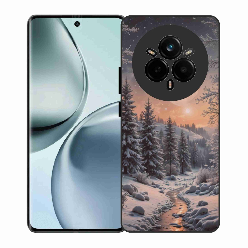 Gél borítás mmCase a Realme 14 Pro 5G számára - téli táj 2