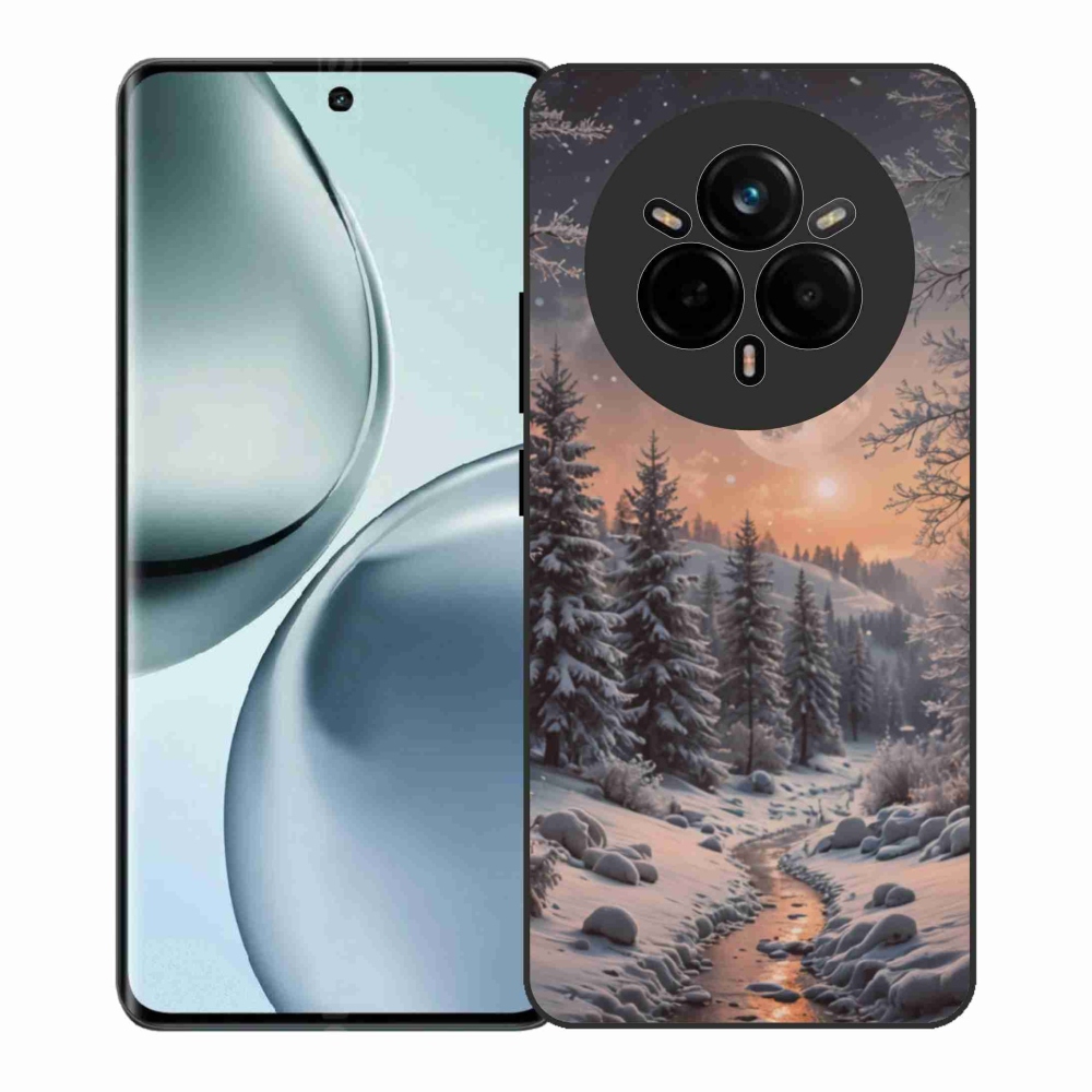 Gél borítás mmCase a Realme 14 Pro+ 5G számára - téli táj 2