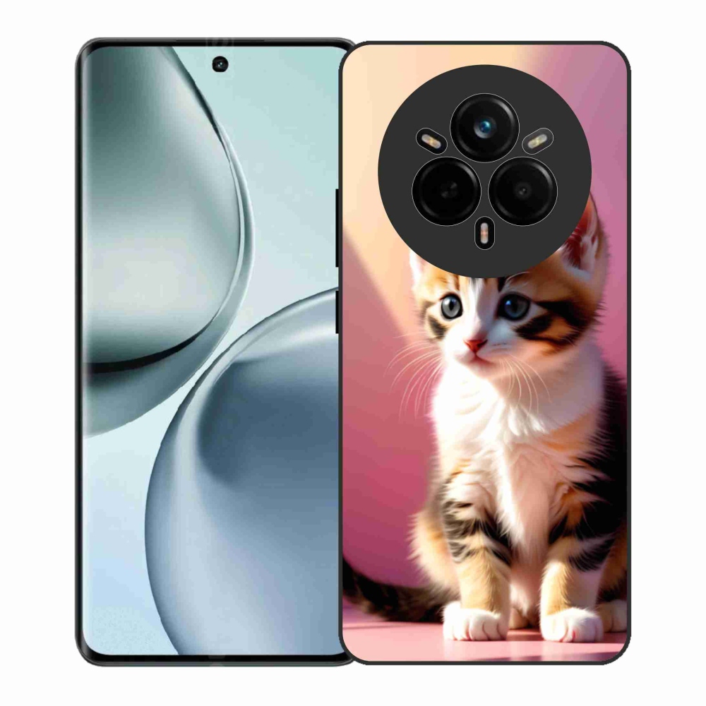 Gél borítás mmCase a Realme 14 Pro+ 5G számára - kíváncsi cica 2